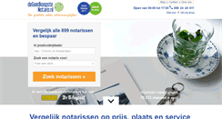 Desktop Screenshot of degoedkoopstenotaris.nl
