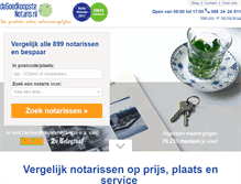 Tablet Screenshot of degoedkoopstenotaris.nl